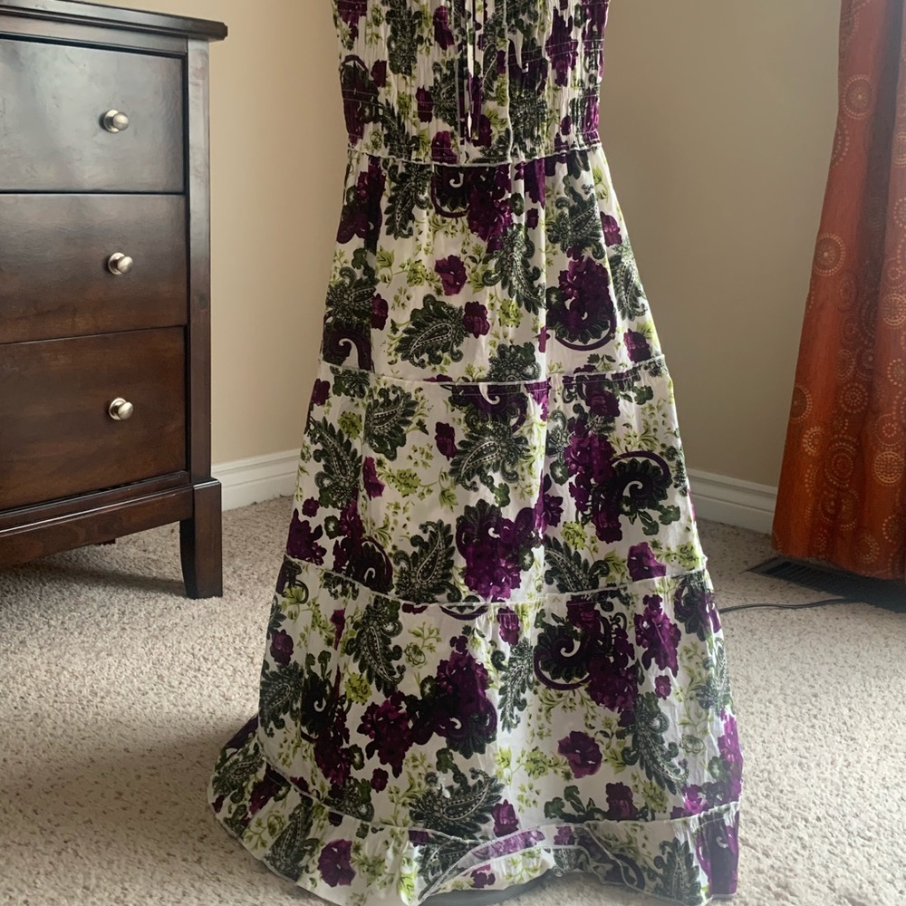 women's floral printed long maxi dress